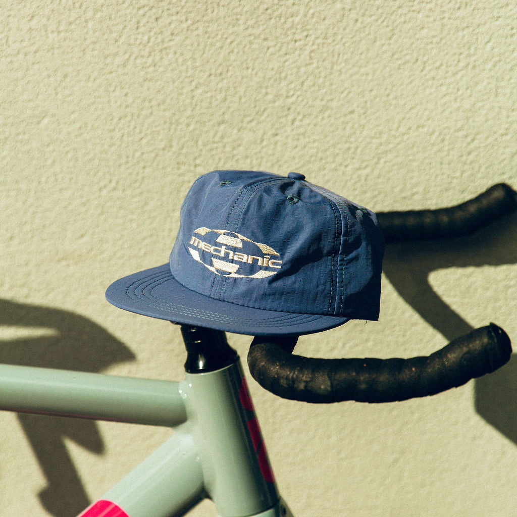 6 Panel Nylon Cap - Blue