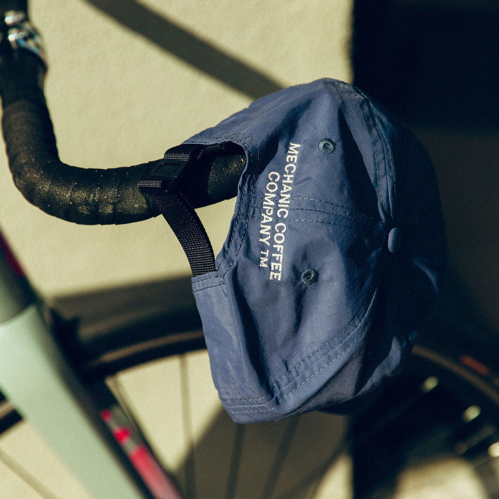 6 Panel Nylon Cap - Blue